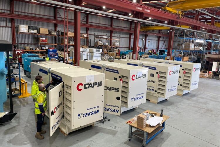 CAPS Australia delivers a broad range of generator and power options. Image: CAPS Australia