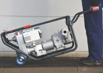 Boerger’s Hand Cart Pump is a compact, manually transportable pumping solution. Image: Boerger